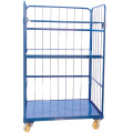 Logistic rolling wire lockable storage containers